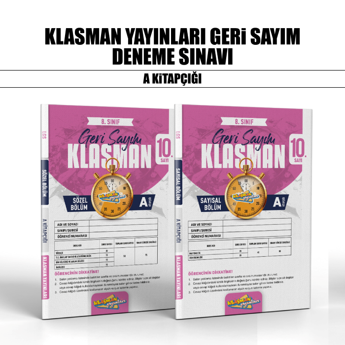 GERİ SAYIM KLASMAN 08.SINIF DNM KLB SY/SZ 10-A -26